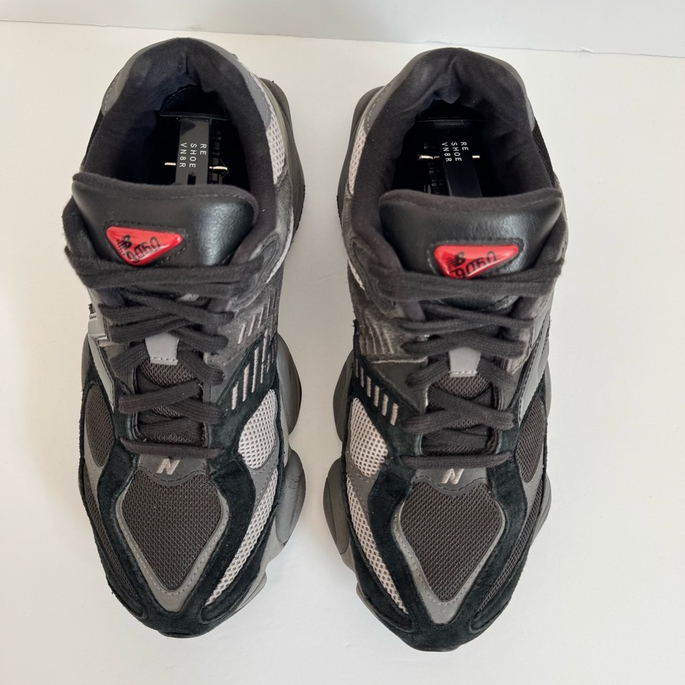New Balance 9060 Black and Gray Sneakers - Picture 4 of 10